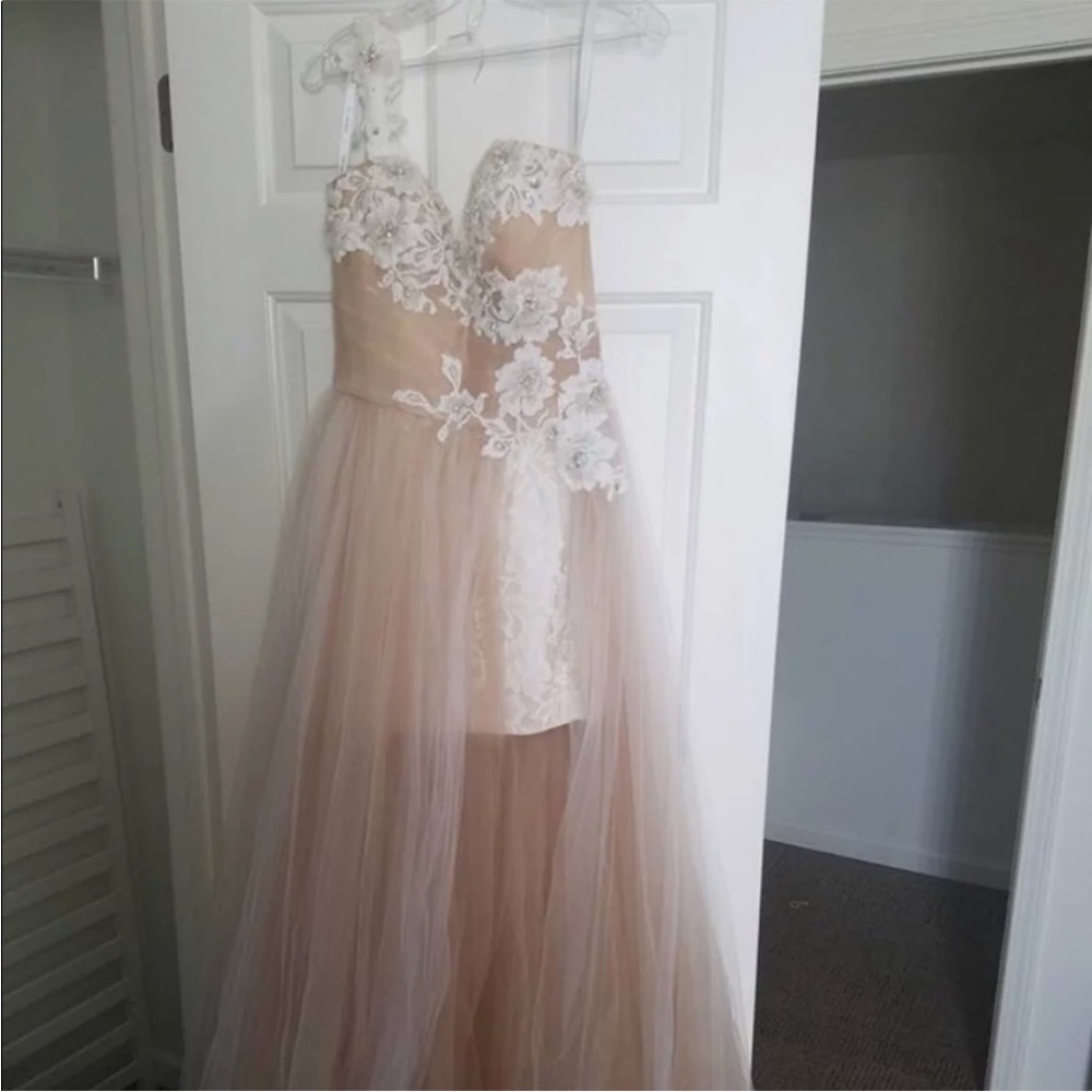 Sherri Hill White Ivory Dress Tulle Size 4